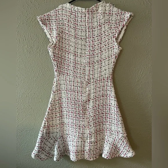 Zara Mini Dress  , color Cream/ black/ pink Size S - Picture 4 of 12